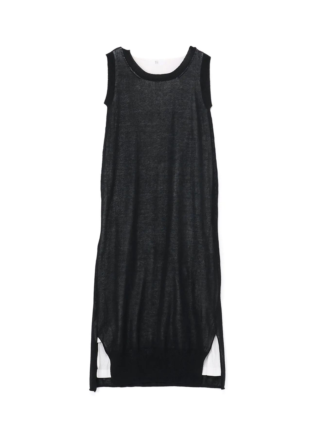 LINEN-LIKE COTTON LAYERED DRESS sold by Yohji Yamamoto