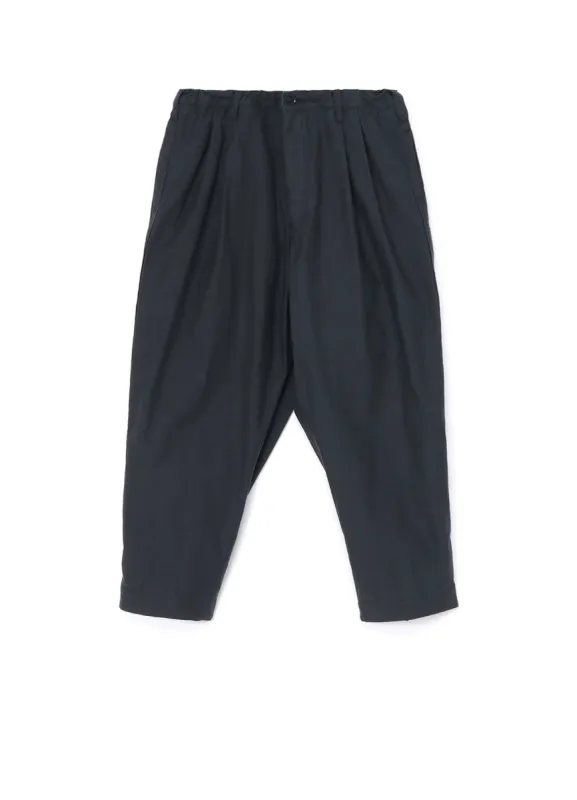 [Y's-Black Name]BACKSIDE SULFURIZATION SATIN 2 TUCK PANTS WITH WAIST BELT sold by Yohji Yamamoto