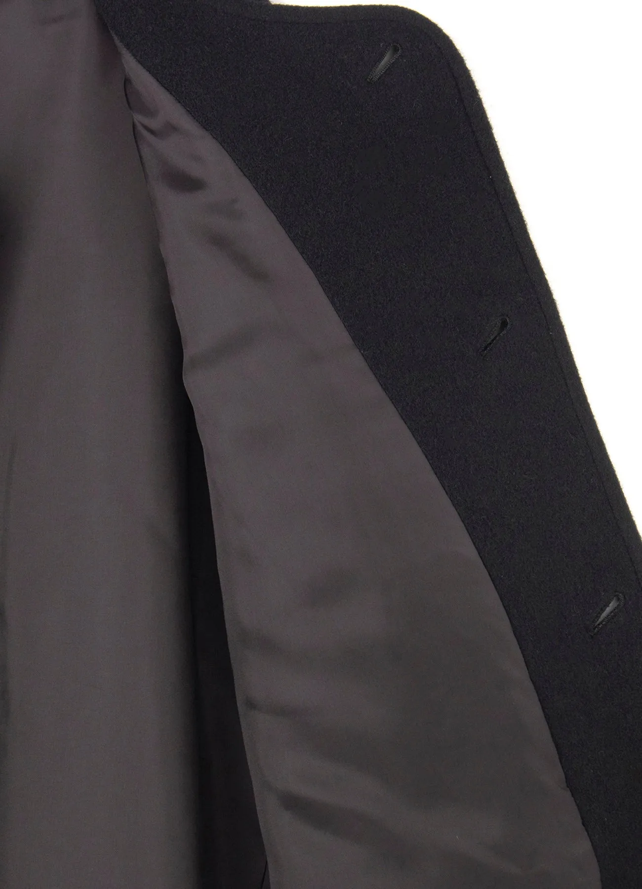 WOOL MOSSER NO COLLAR JACKET sold by Yohji Yamamoto product image thumbnail 4