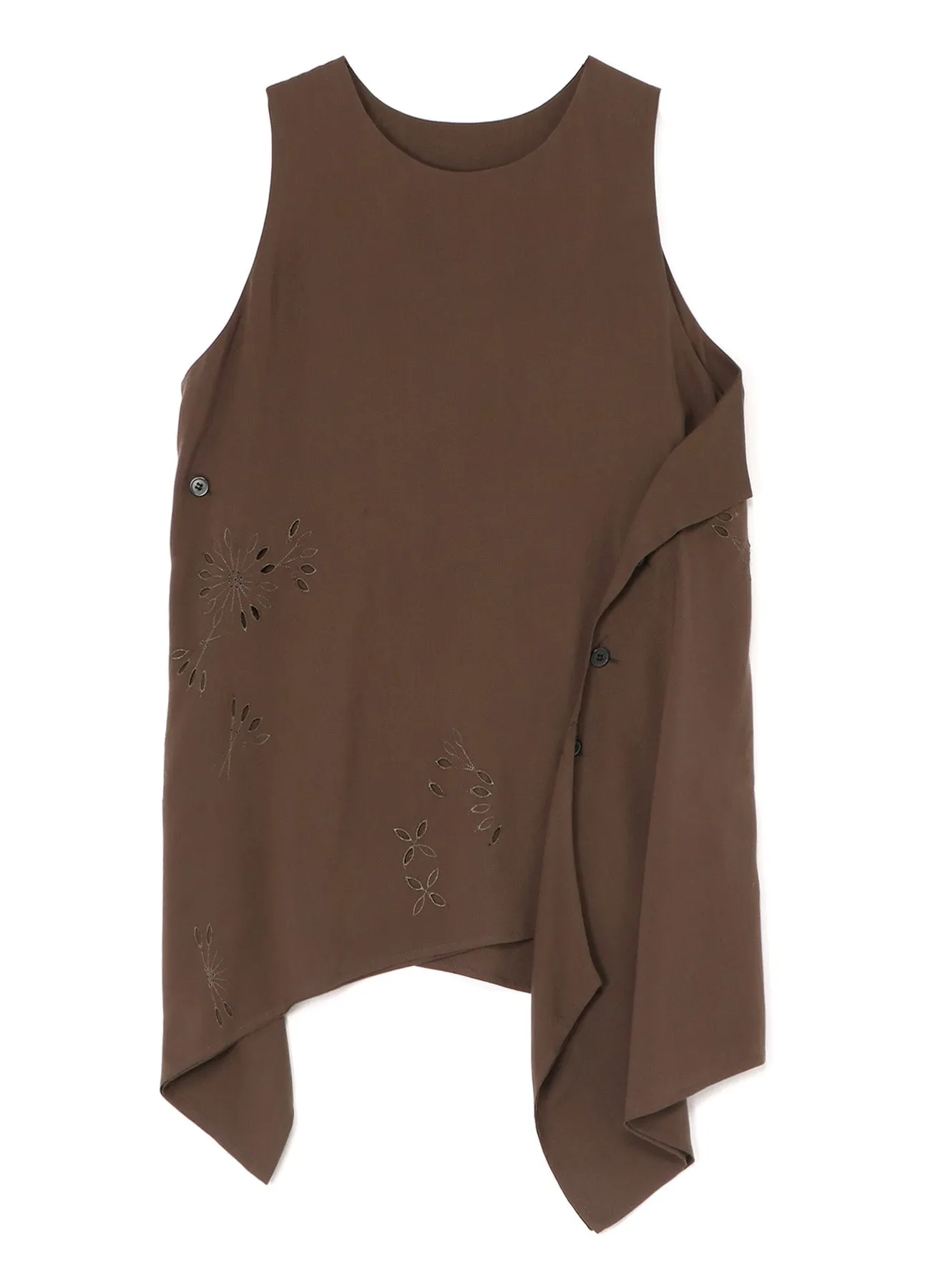 SLEEVELESS WRAP TOP sold by Yohji Yamamoto product image thumbnail 2