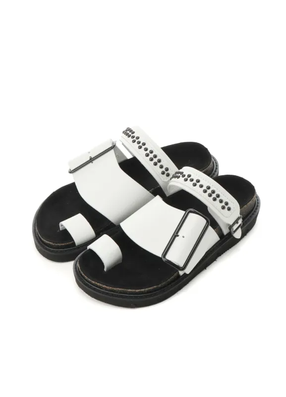 TANNED LEATHER STUDS SANDAL sold by Yohji Yamamoto