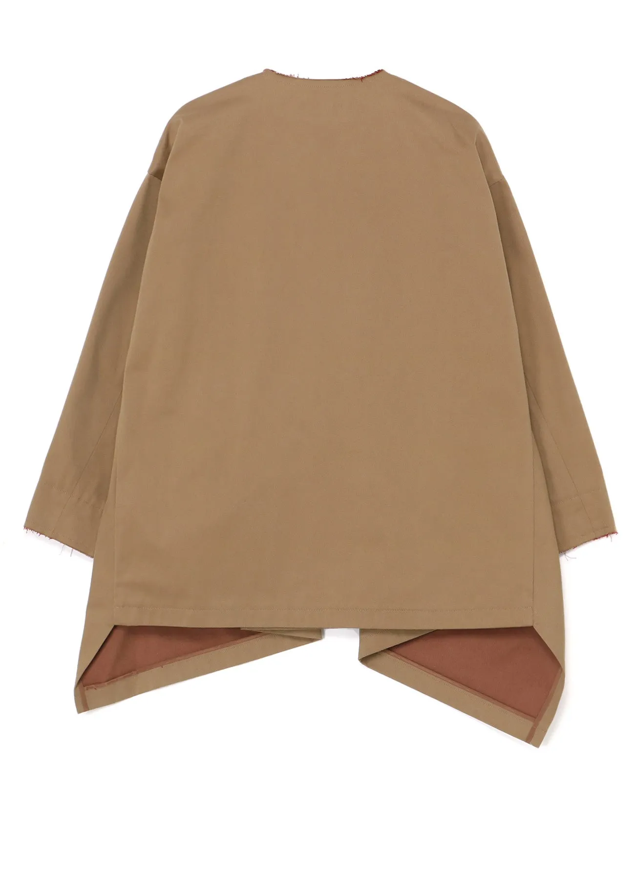 DOUBLE FACED TWILL NO COLLAR SHORT COAT sold by Yohji Yamamoto product image thumbnail 3