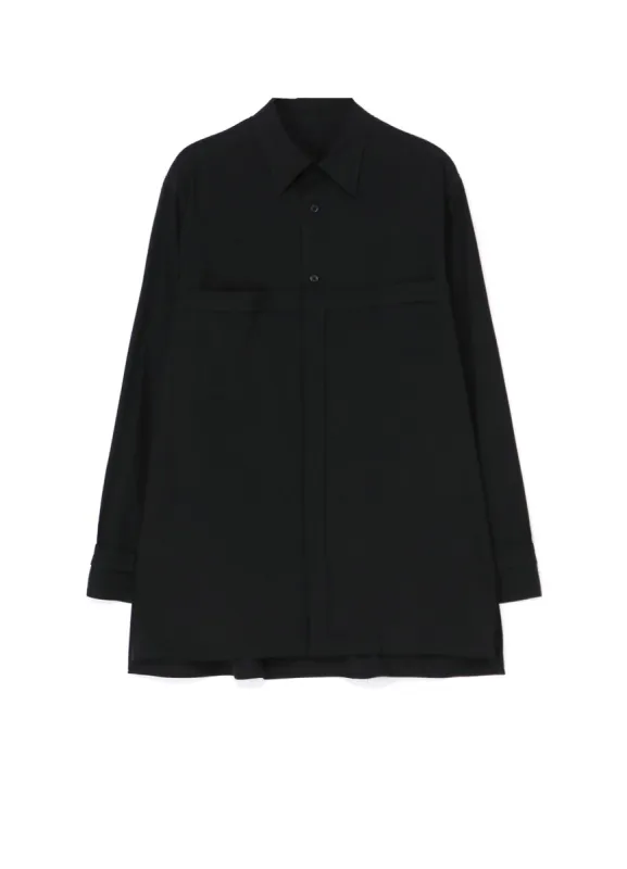 [Y's-Black Name]KHADI TAPE FLAP POCKET SHIRT sold by Yohji Yamamoto