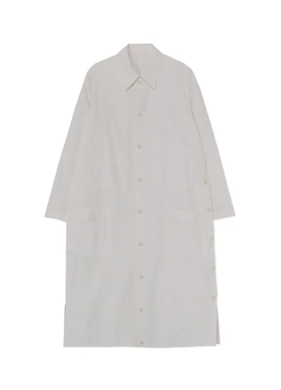 [Y's-Black Name]KHADI SIDE VENT WORK SHIRT COAT sold by Yohji Yamamoto