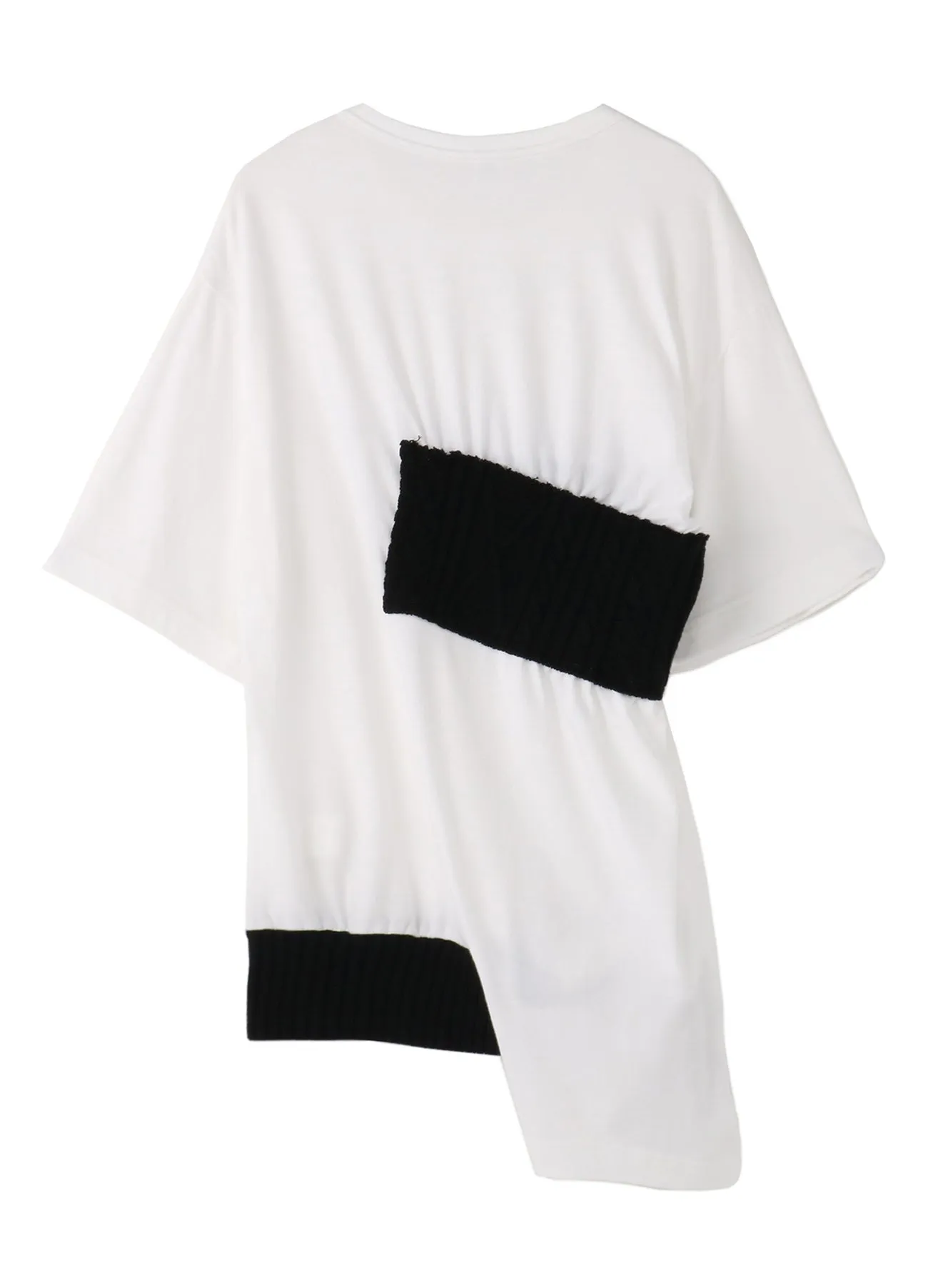 PLAIN STITCH x ARAN KNIT DESIGN GATHER PULLOVER sold by Yohji Yamamoto product image thumbnail 3