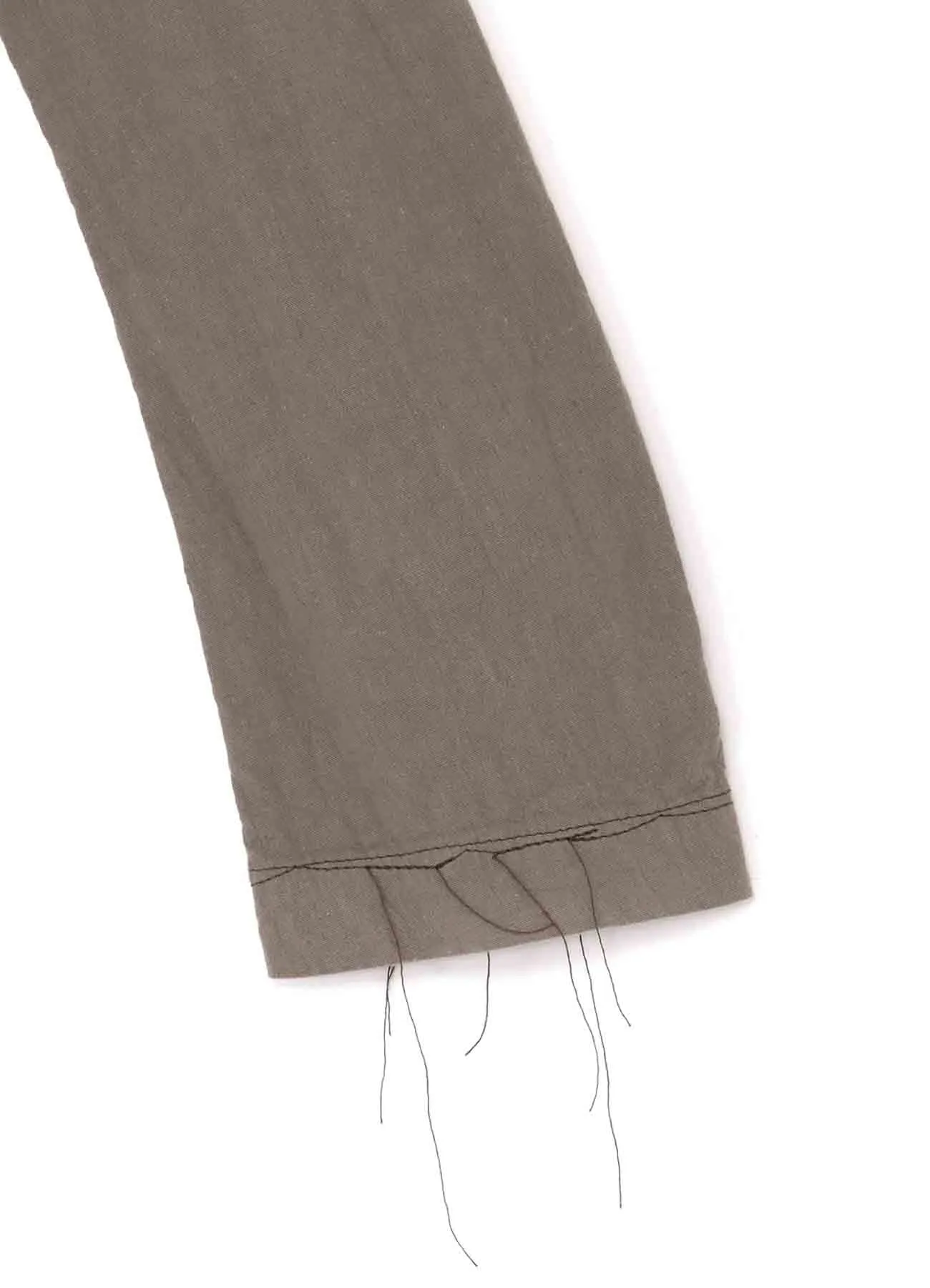 LINEN COTTON CANVAS RANDOM CHECK DYE NO COLLAR JACKET sold by Yohji Yamamoto product image thumbnail 5