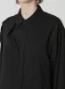 [Y's-Black Name]CELLULOSE LAWN TAPE SNAP SHIRT sold by Yohji Yamamoto