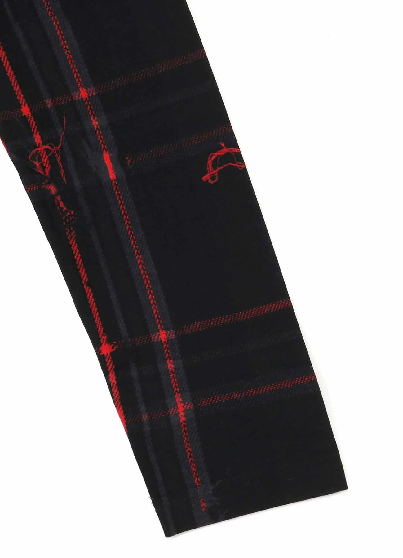 TWISTED CHECK ROUND NECK LONG SLEEVE sold by Yohji Yamamoto product image thumbnail 5