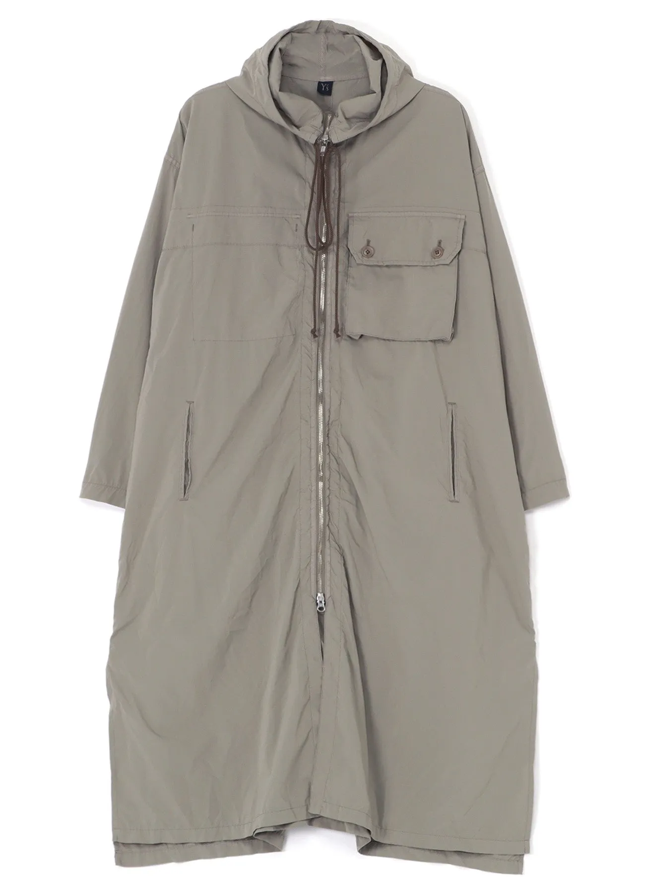 TYPEWRITER POLYESTER HOODED DRESS sold by Yohji Yamamoto product image thumbnail 2