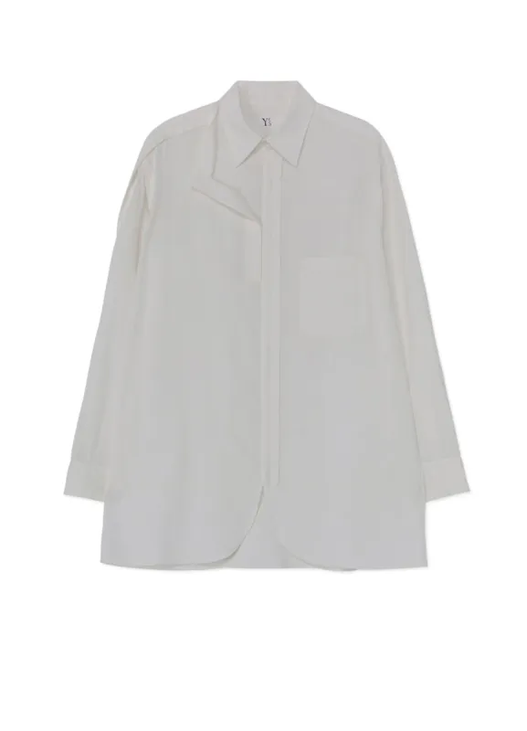 [Y's-Black Name]KHADI TAPE SNAP SHIRT sold by Yohji Yamamoto