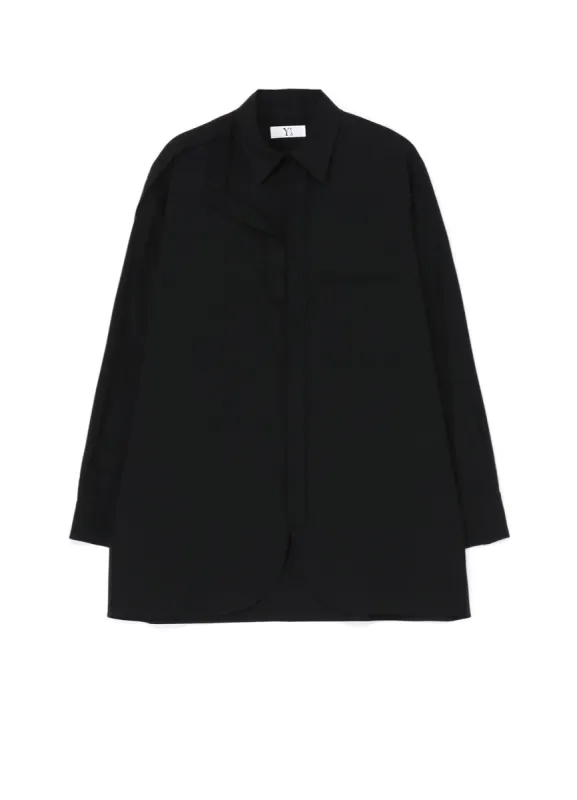[Y's-Black Name]KHADI TAPE SNAP SHIRT sold by Yohji Yamamoto