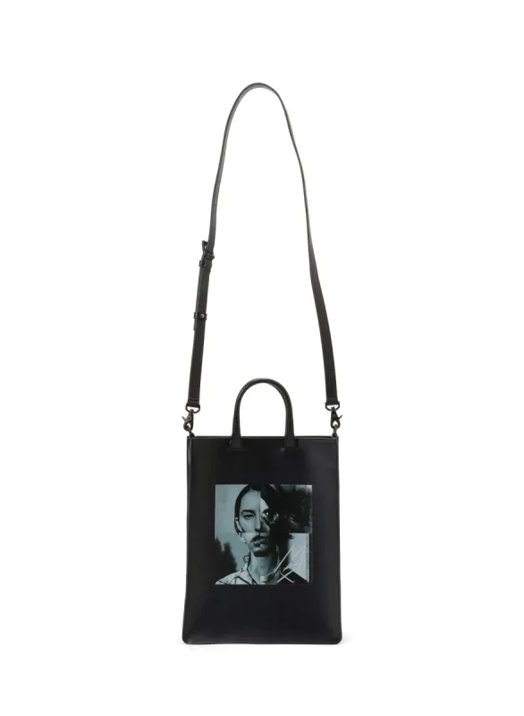 [Y's 1972 - A MOMENT IN Y's WITH MAX VADUKUL]PRINT SOFT LEATHER TOTE BAG made by Yohji Yamamoto