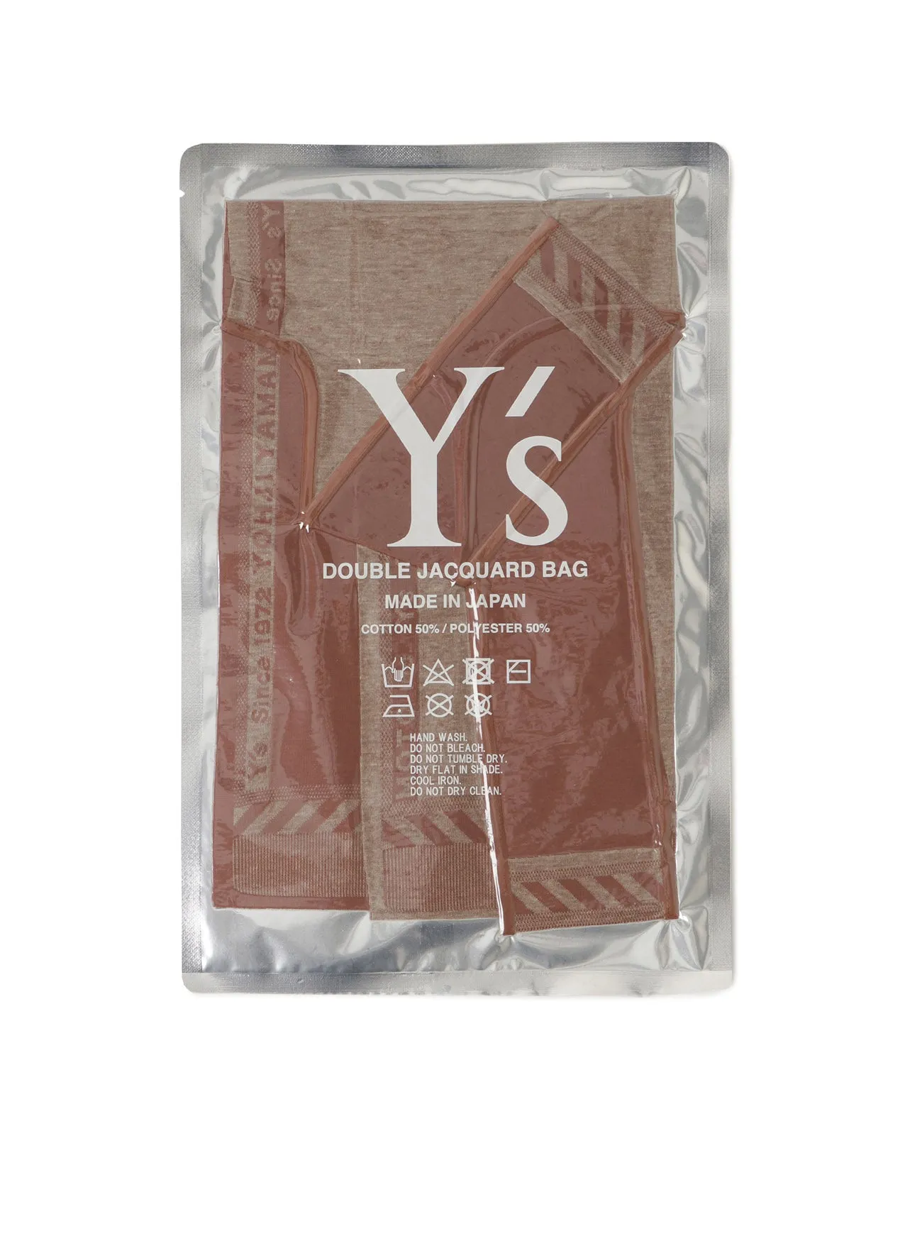 WOOL JACQUARD CUT & SEWN BAG sold by Yohji Yamamoto