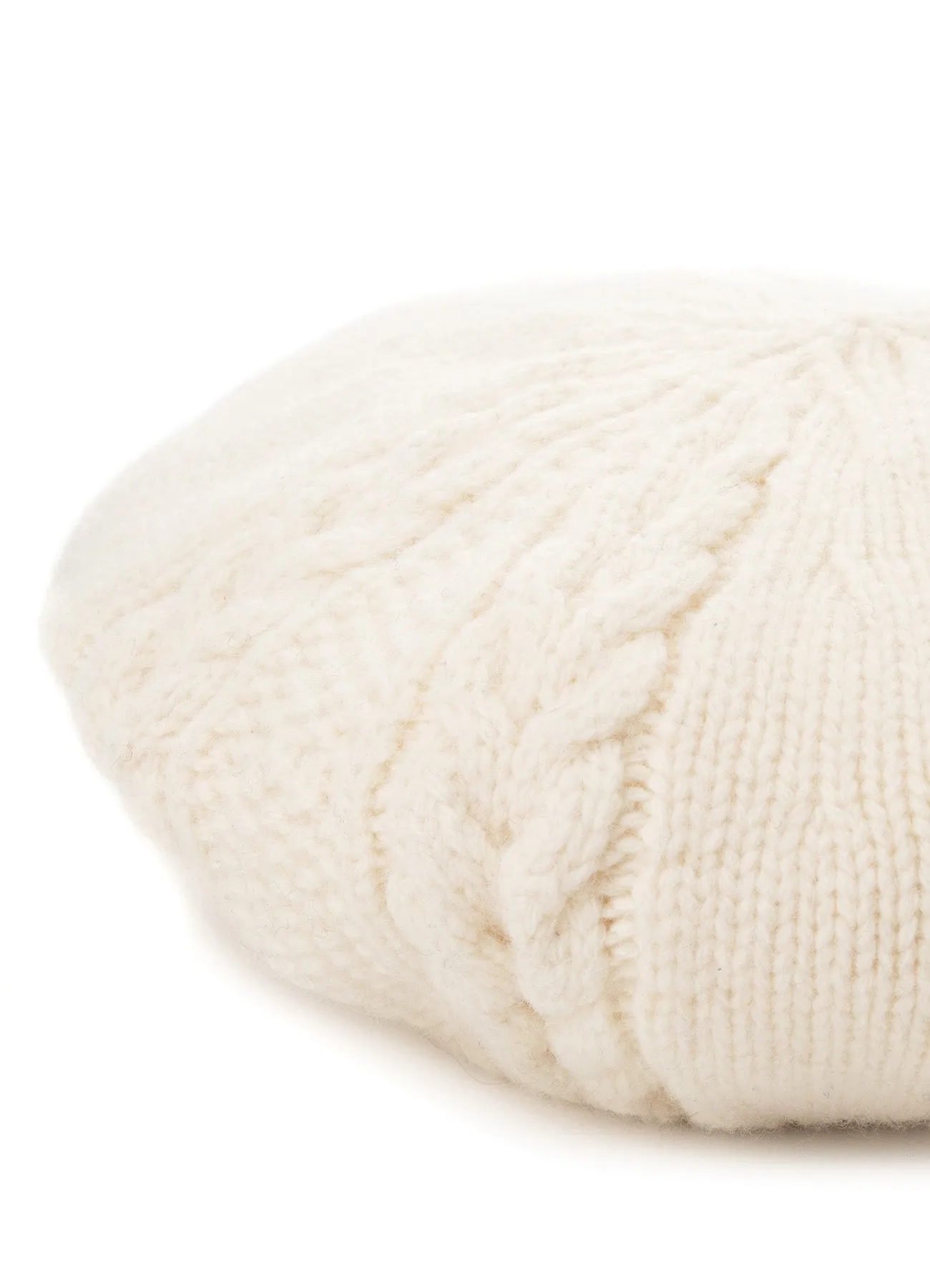 WOOL CABLE KNITTED BERET sold by Yohji Yamamoto product image thumbnail 5