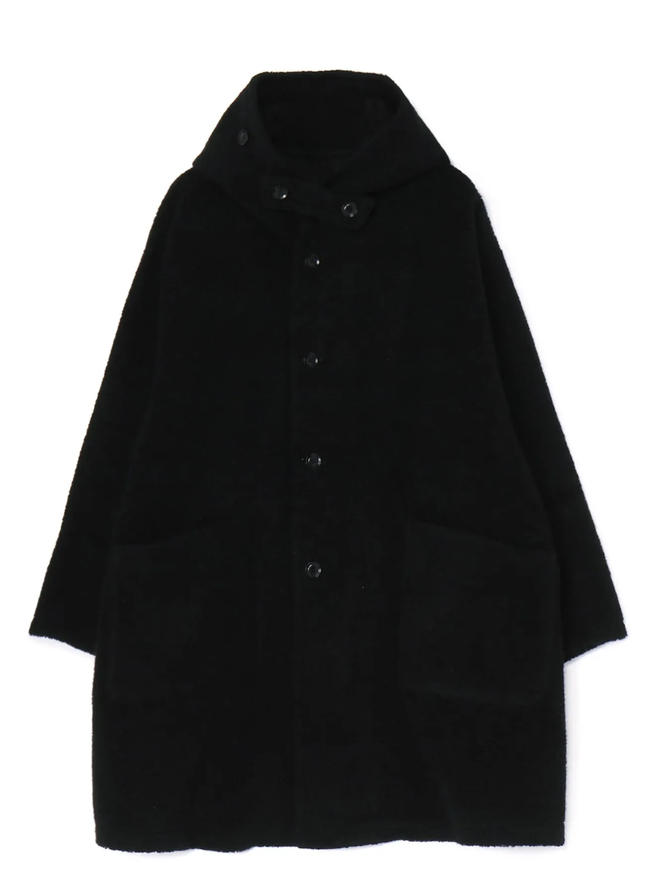 WOOL BREND PILE HOODED COAT sold by Yohji Yamamoto product image thumbnail 3