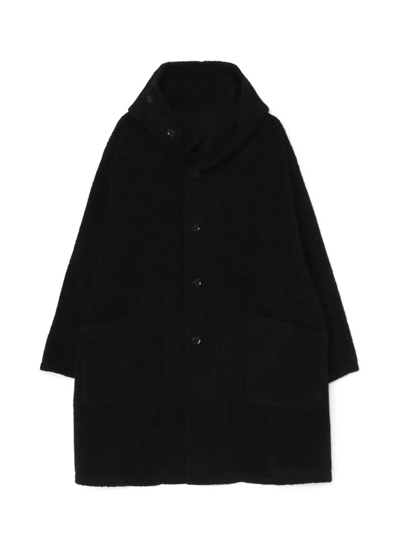 WOOL BREND PILE HOODED COAT sold by Yohji Yamamoto