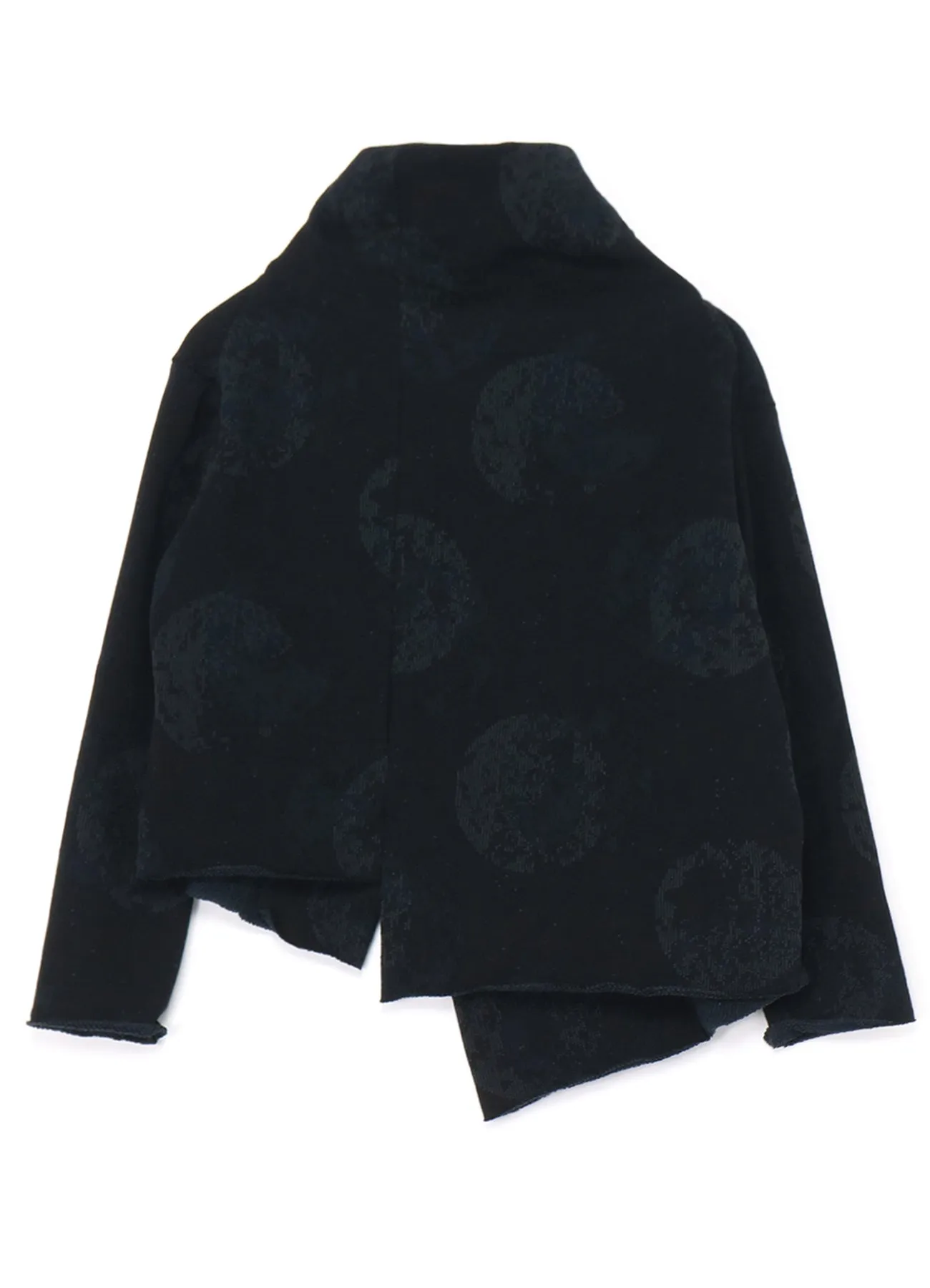 COTTON JERSEY ASYMMETRY DOT CARDIGAN sold by Yohji Yamamoto product image thumbnail 3