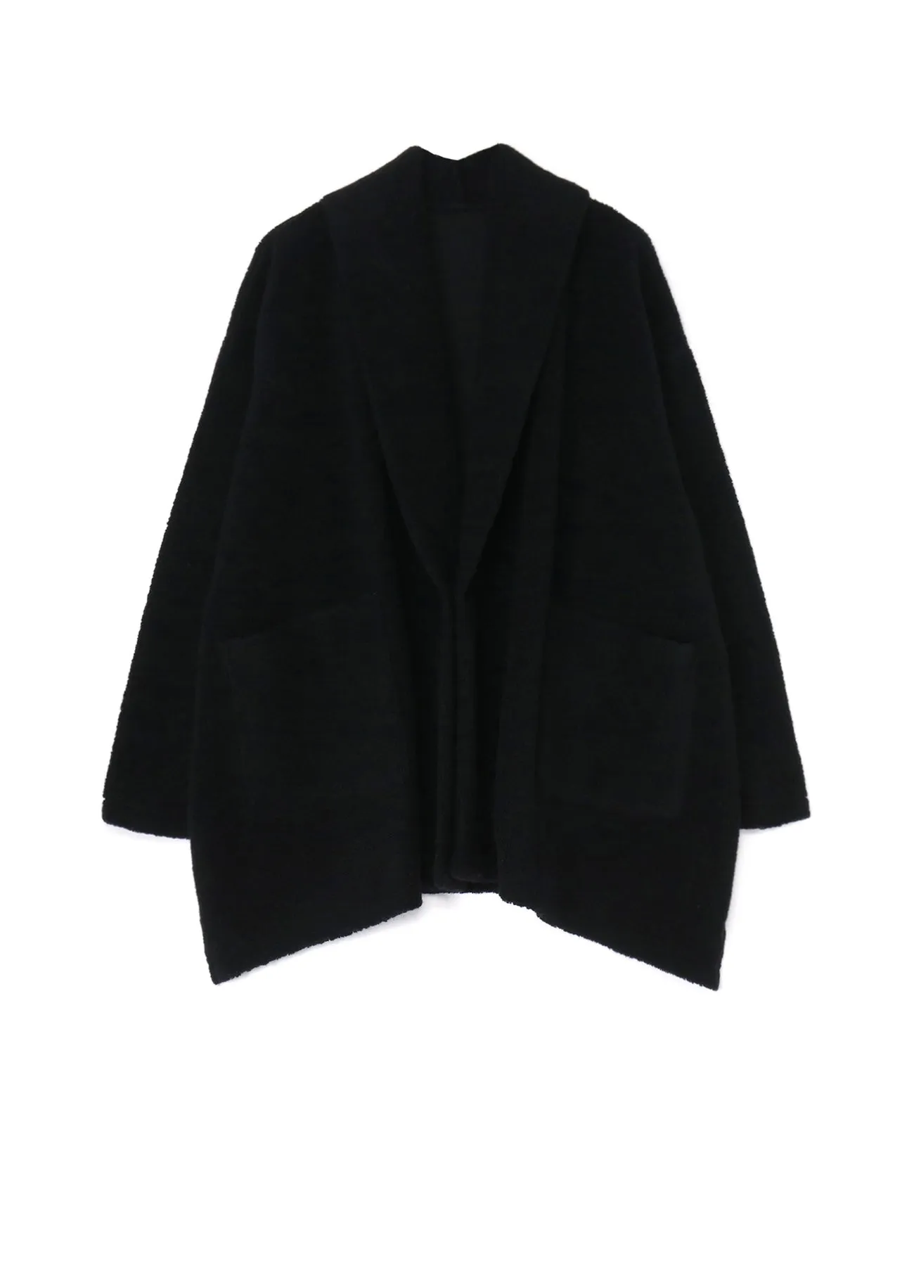 WOOL BREND PILE V NECK JACKET sold by Yohji Yamamoto