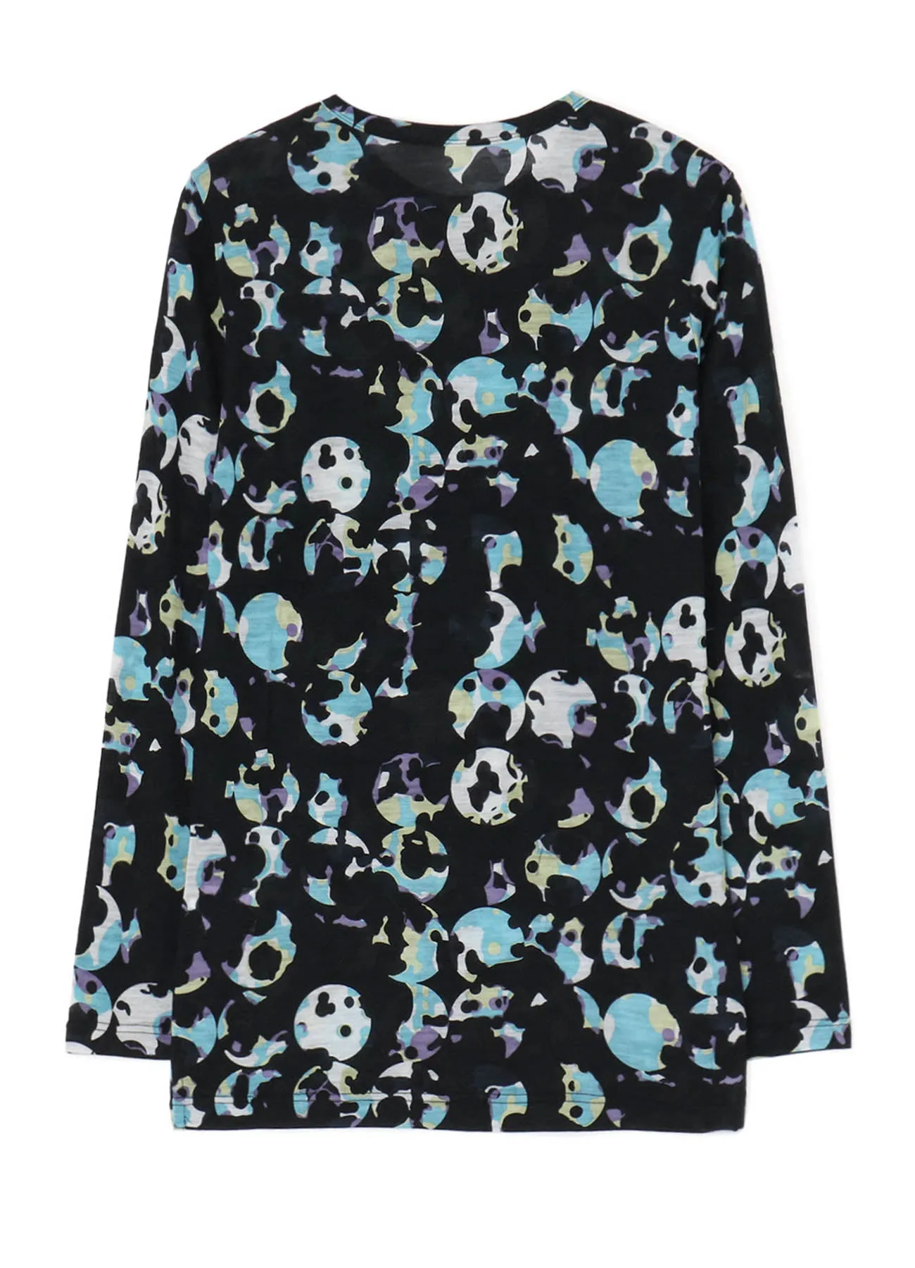 WOOL JERSEY DOT PRINT LONG SLEEVE T-SHIRT sold by Yohji Yamamoto product image thumbnail 3