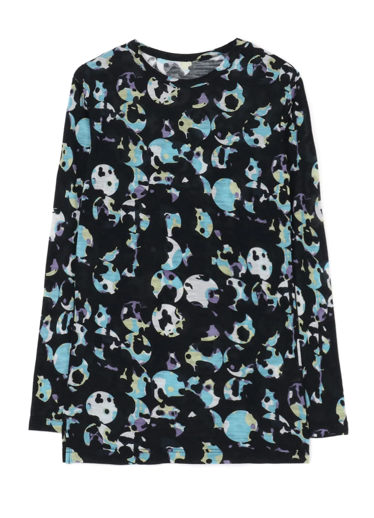 WOOL JERSEY DOT PRINT LONG SLEEVE T-SHIRT sold by Yohji Yamamoto product image thumbnail 2