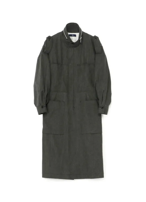 COTTON/LINEN CANVAS INK COATING 5 PANELS COAT sold by Yohji Yamamoto