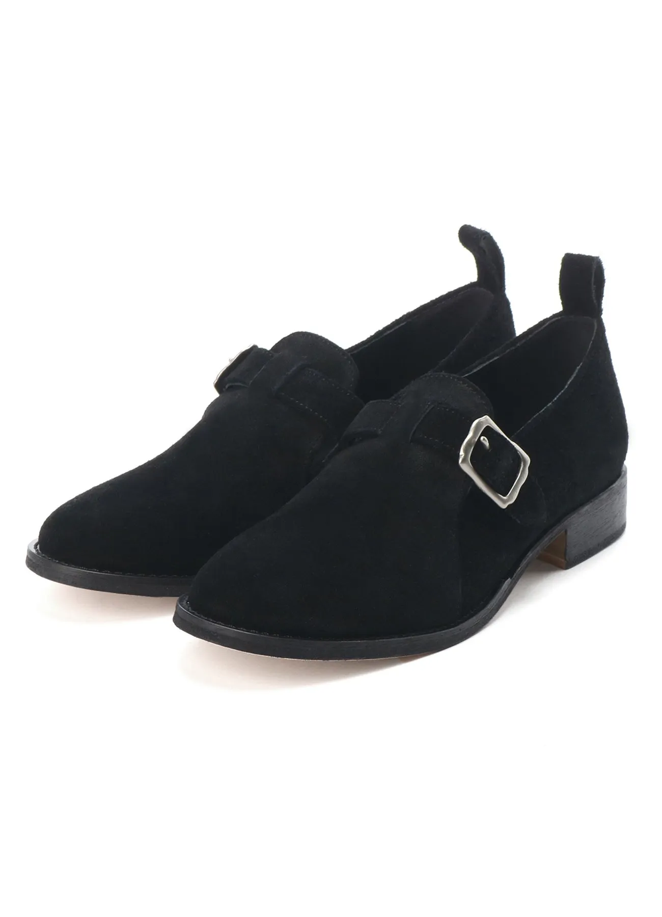 COW SUEDE ONE STRAP SHOES sold by Yohji Yamamoto product image thumbnail 2