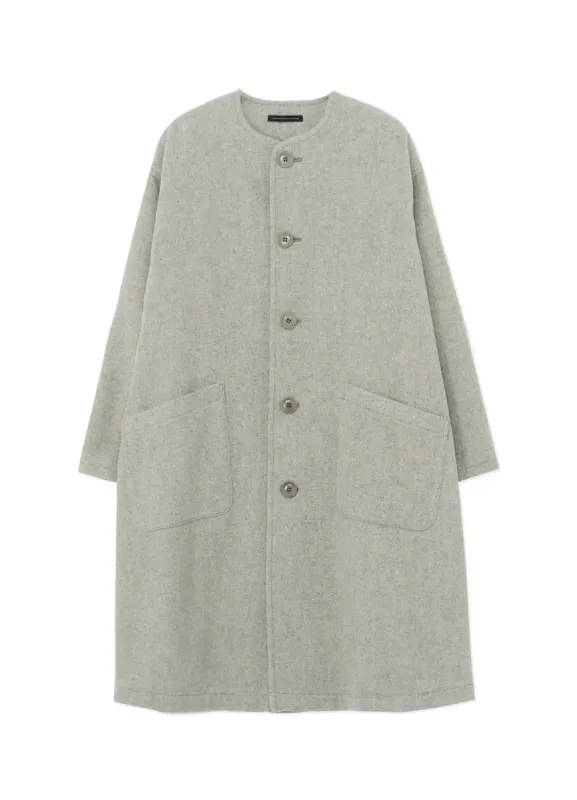 AIRY MOSSER COLLARLESS COAT sold by Yohji Yamamoto