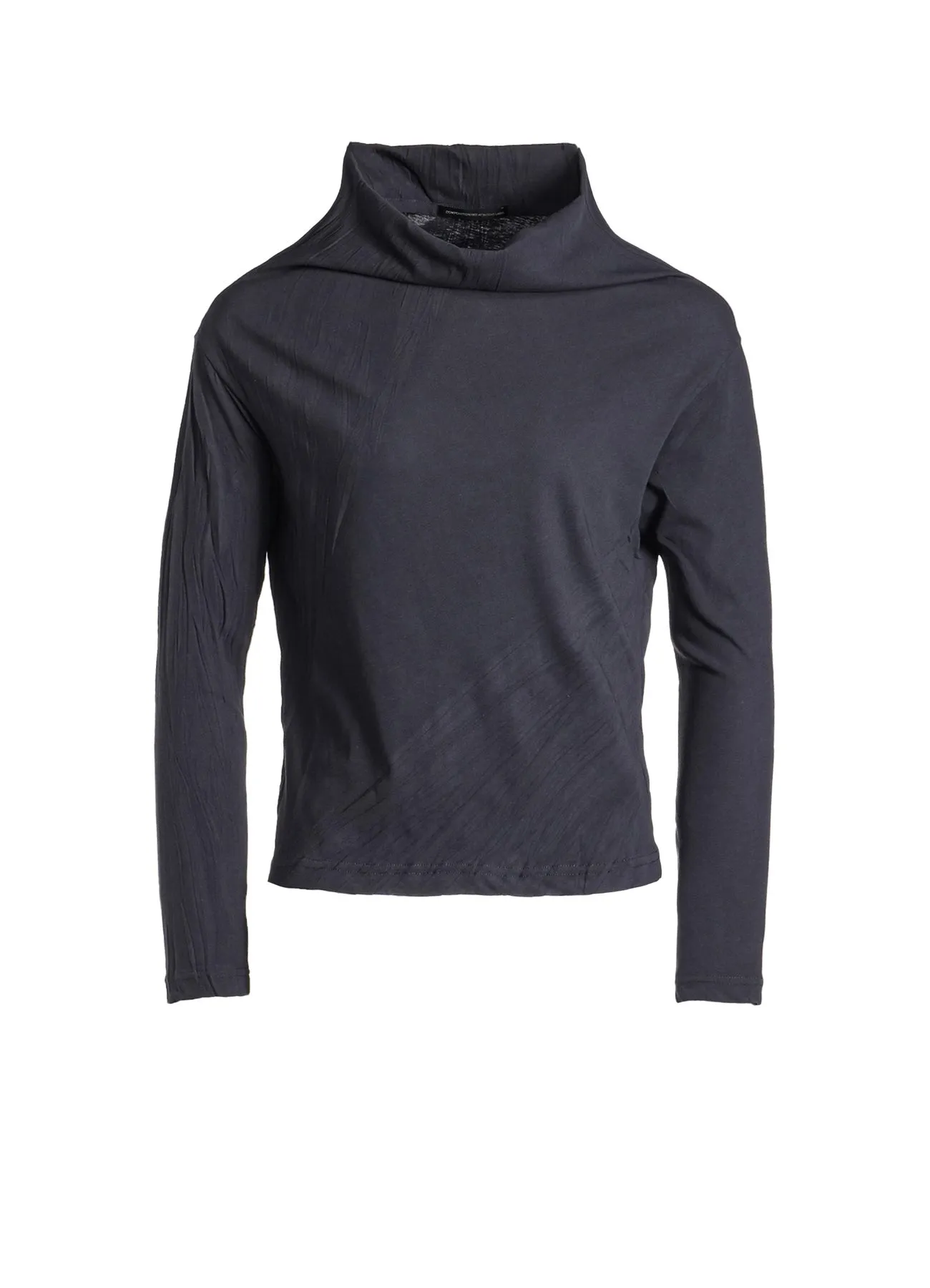 COTTON JERSEY WRINKLE PRECESS OFF NECK T sold by Yohji Yamamoto