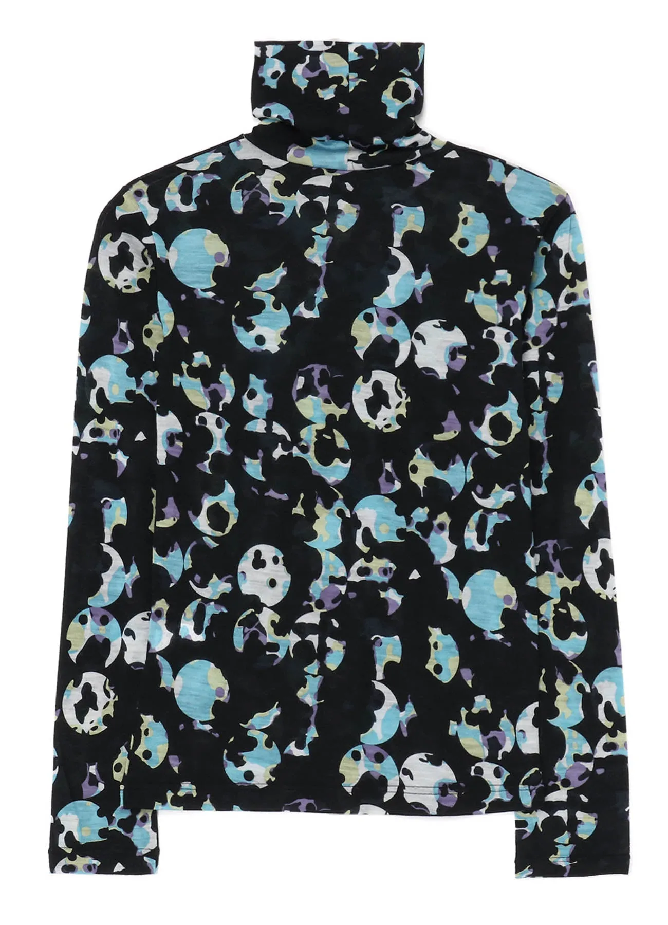 WOOL JERSEY DOT PRINT LONG SLEEVE TURTLENECK sold by Yohji Yamamoto product image thumbnail 3