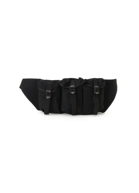 COTTON LINEN GABARDINE WAIST BAG sold by Yohji Yamamoto