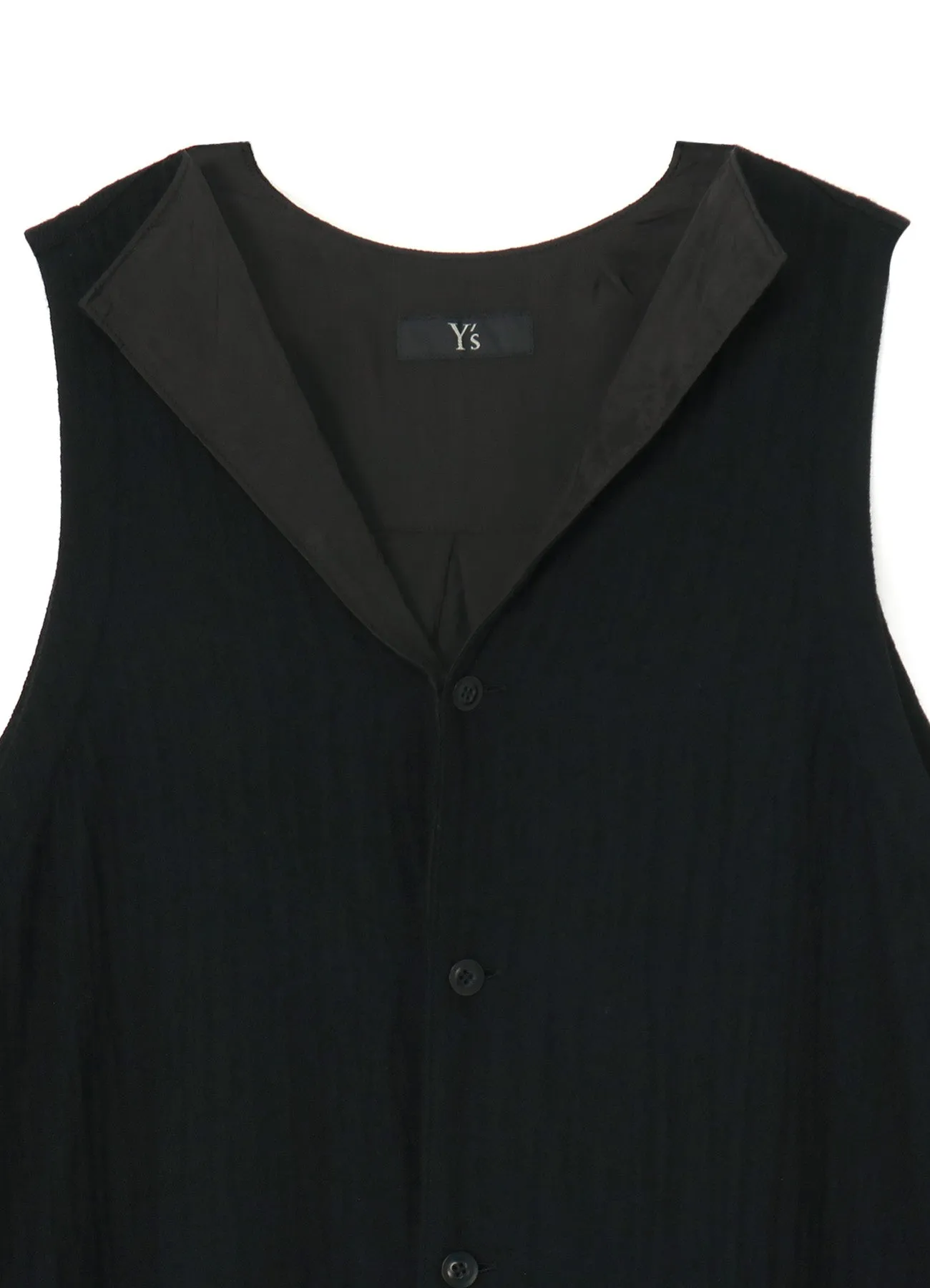 WOOL SLEEVELESS SHIRT DRESS sold by Yohji Yamamoto product image thumbnail 4
