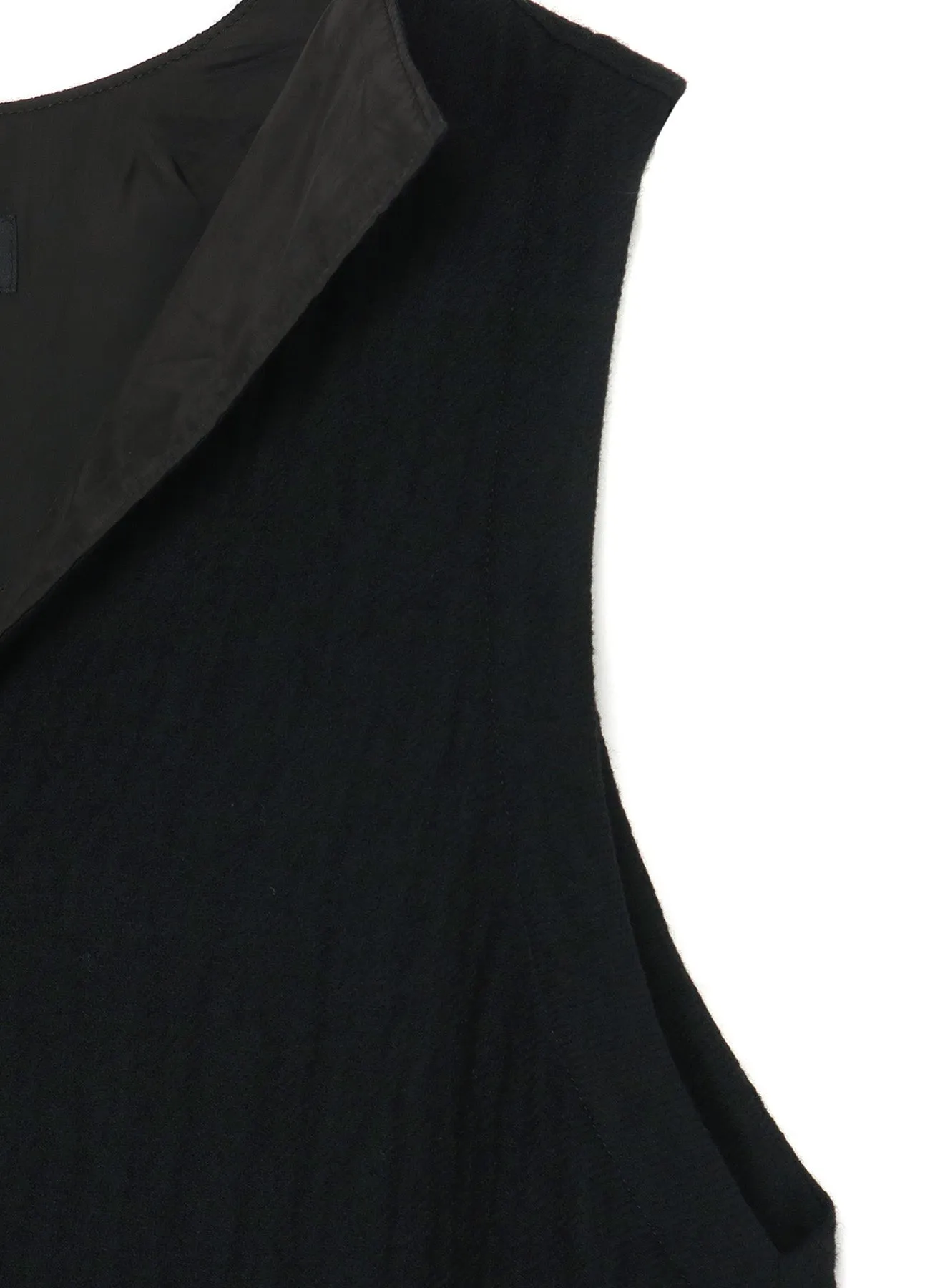 WOOL SLEEVELESS SHIRT DRESS sold by Yohji Yamamoto product image thumbnail 5