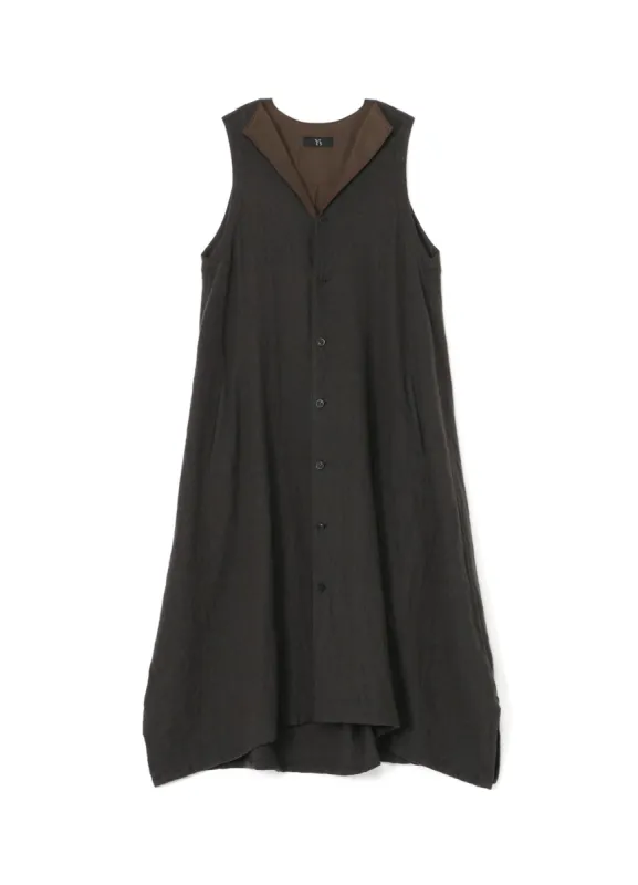 WOOL SLEEVELESS SHIRT DRESS sold by Yohji Yamamoto