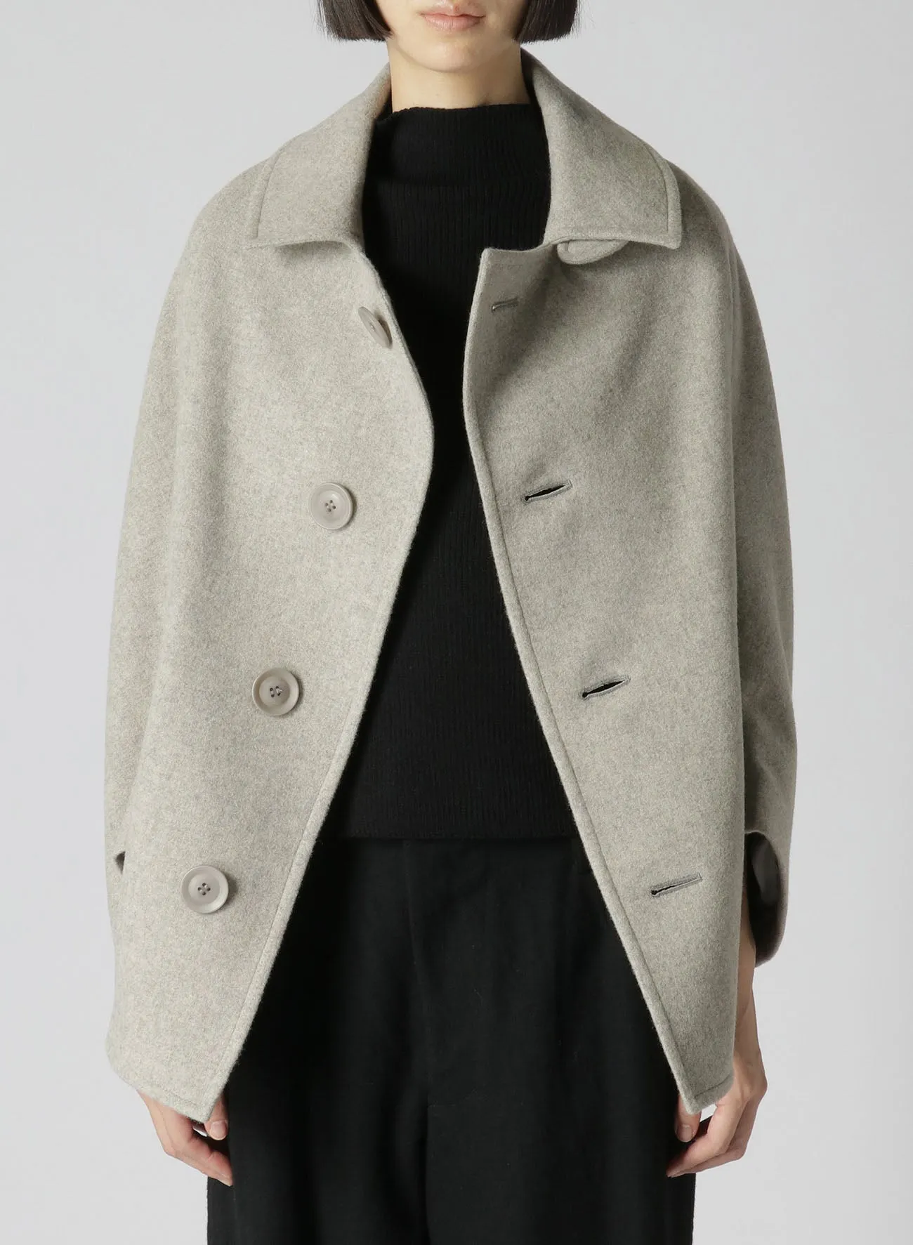 AIRY MOSSER MIDDLE COAT sold by Yohji Yamamoto product image thumbnail 5