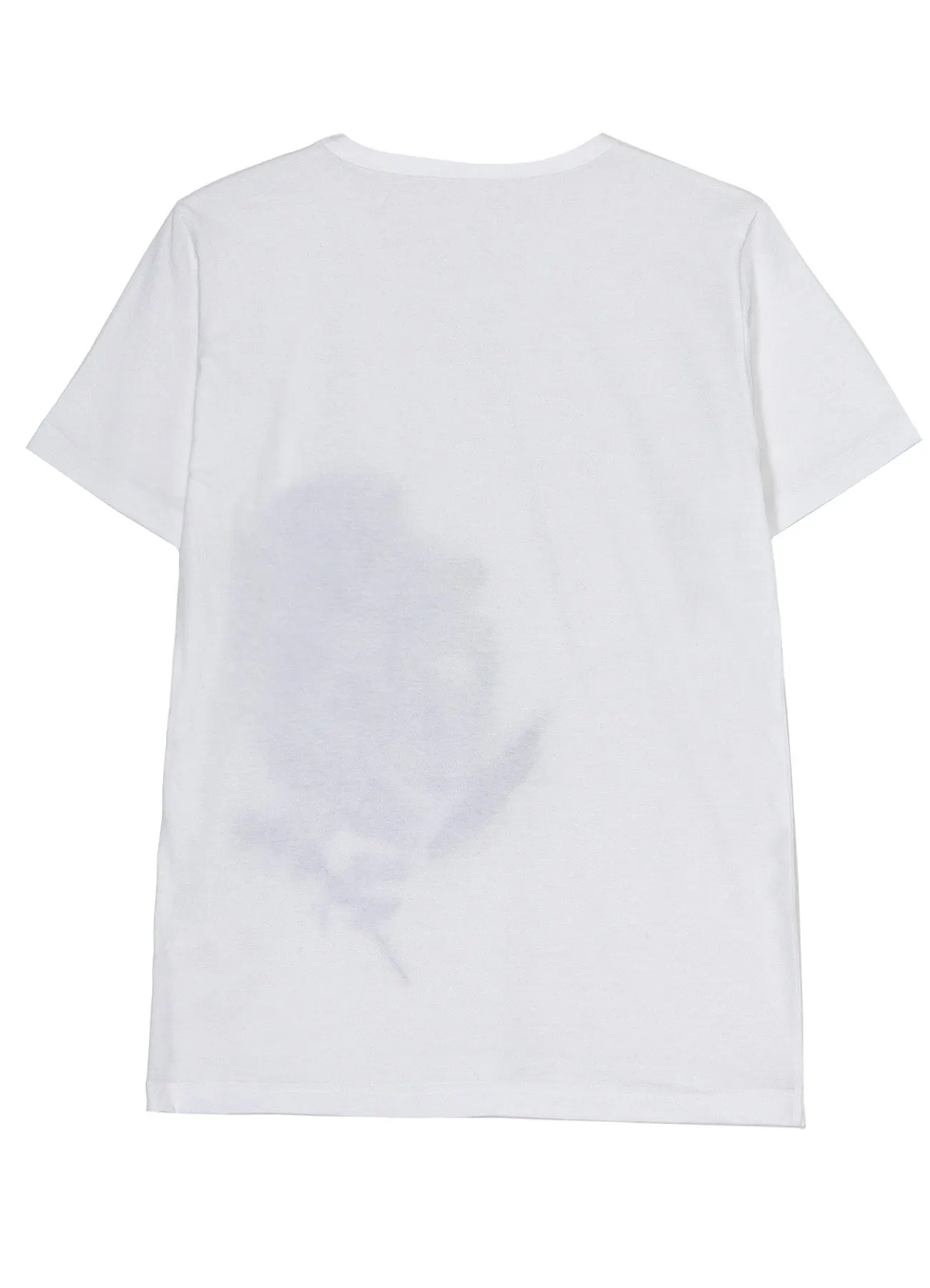 COTTON JERSEY FLOWER PRINT ROUND NECK T sold by Yohji Yamamoto product image thumbnail 3