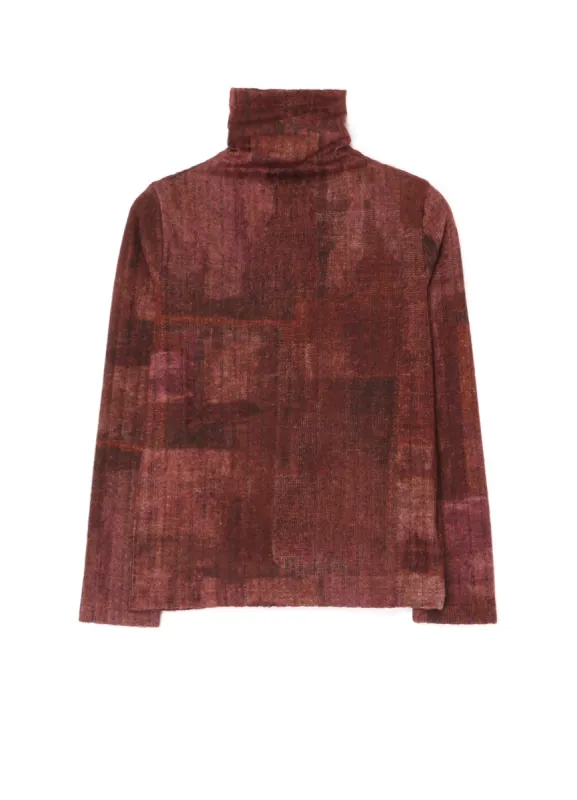 GRADATION PRINT TURTLENECK made by Yohji Yamamoto
