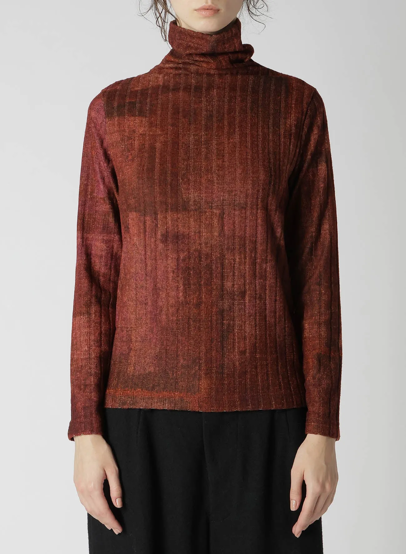 GRADATION PRINT TURTLENECK sold by Yohji Yamamoto product image thumbnail 4