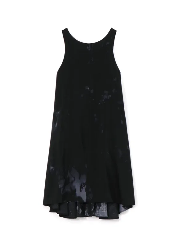 WOOL FLOWER SHADOW PRINT DRESS sold by Yohji Yamamoto