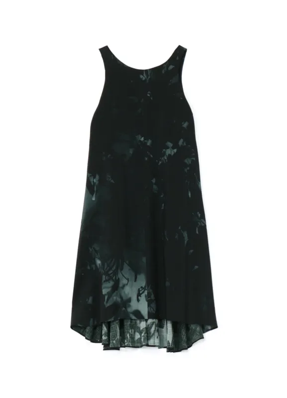 WOOL FLOWER SHADOW PRINT DRESS sold by Yohji Yamamoto