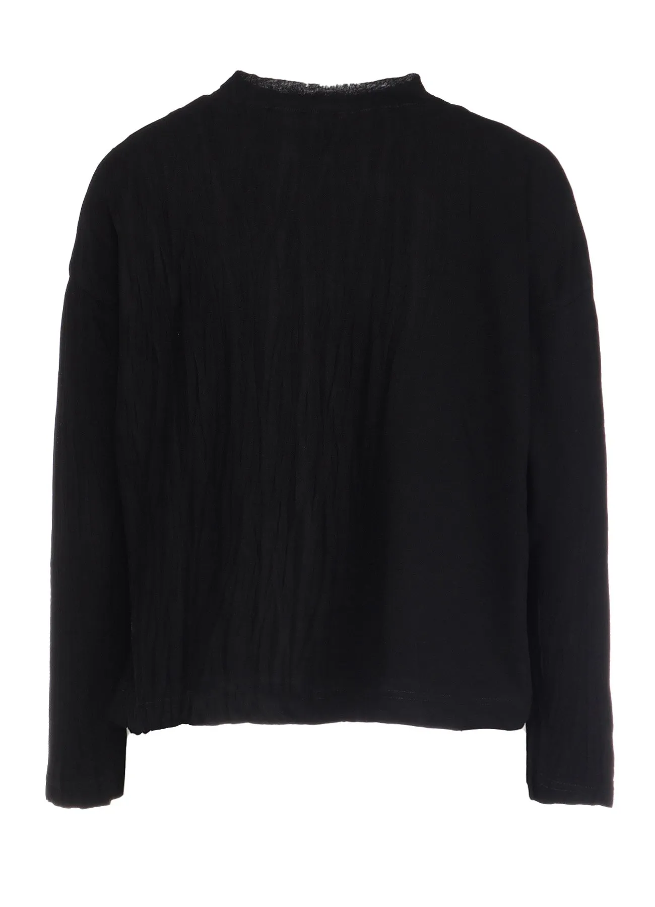 COTTON JERSEY WRINKLE PROCESS CROPPED T sold by Yohji Yamamoto product image thumbnail 3