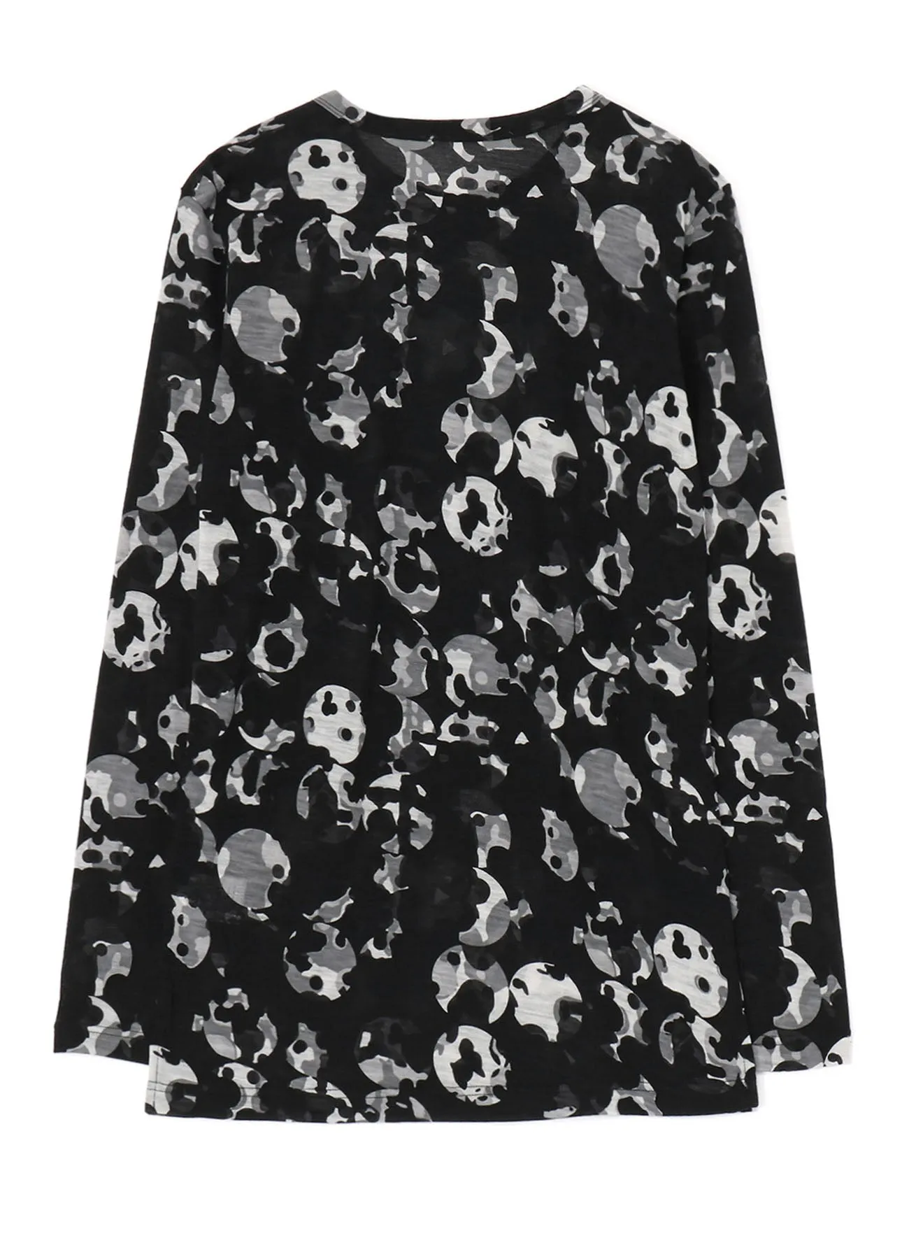 WOOL JERSEY DOT PRINT LONG SLEEVE T-SHIRT sold by Yohji Yamamoto product image thumbnail 3