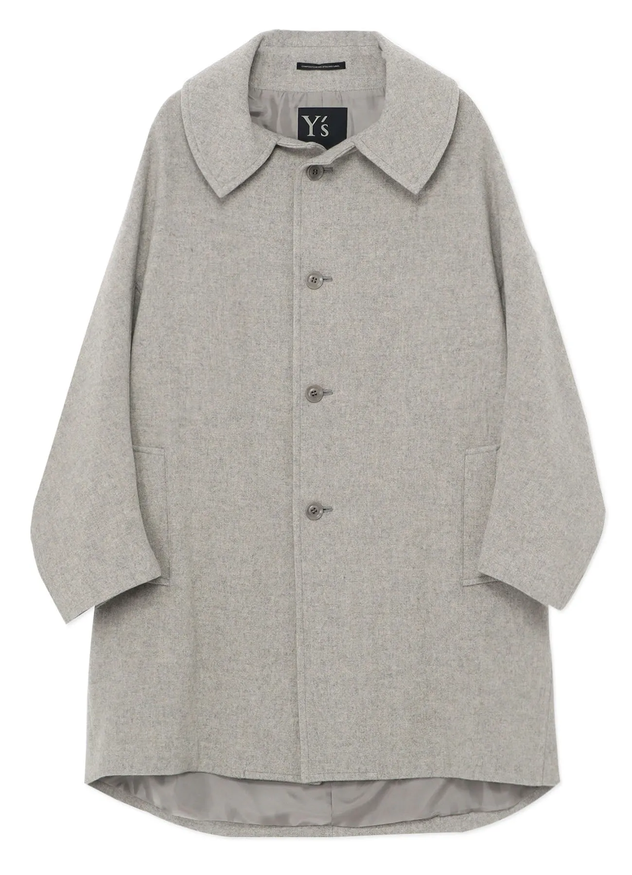 AIRY MOSSER LONG CAPE COAT sold by Yohji Yamamoto product image thumbnail 2