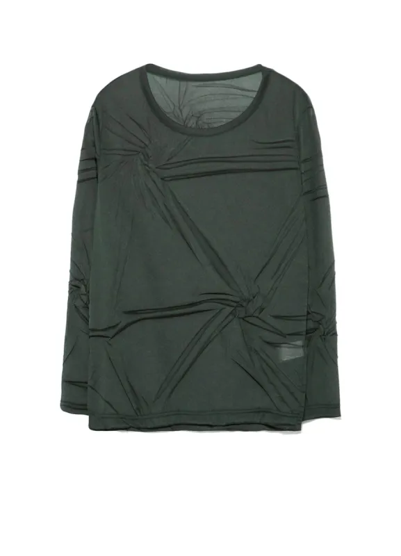 RANDOM WRINKLE PLEATS ROUND NECK LONG SLEEVE sold by Yohji Yamamoto