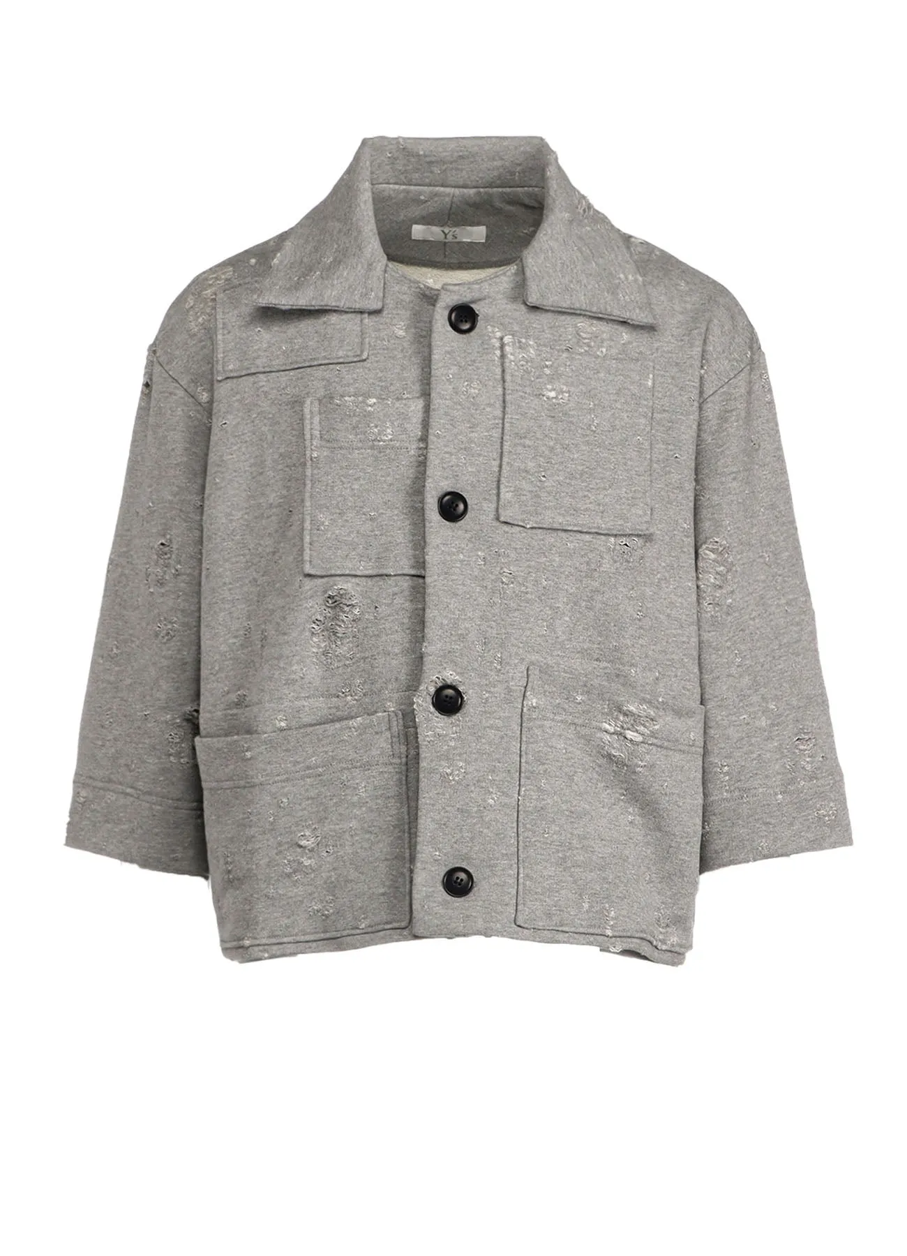 HOLED JQ FRENCH TERRY POCKET JACKET sold by Yohji Yamamoto