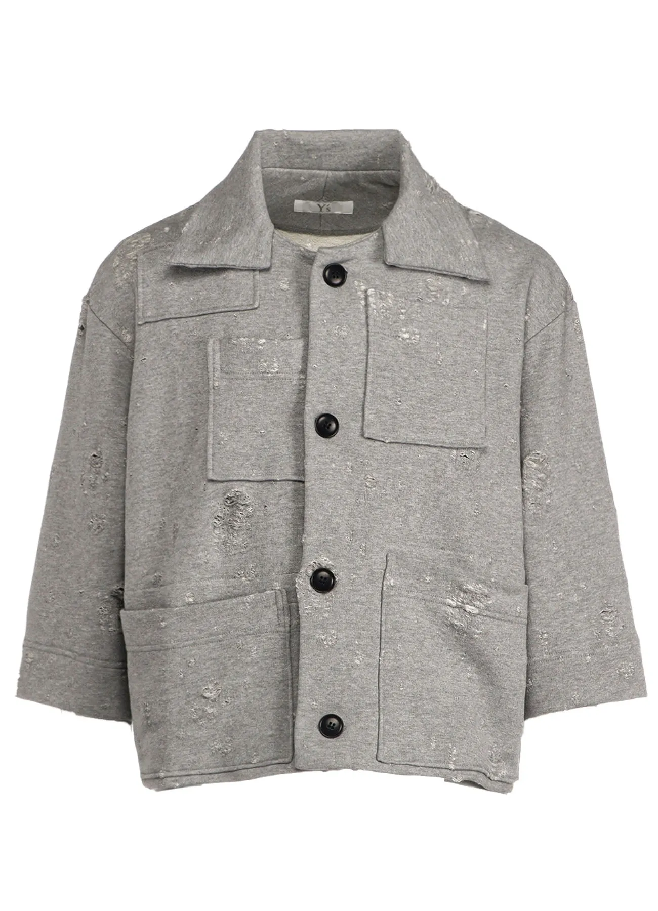 HOLED JQ FRENCH TERRY POCKET JACKET sold by Yohji Yamamoto product image thumbnail 2