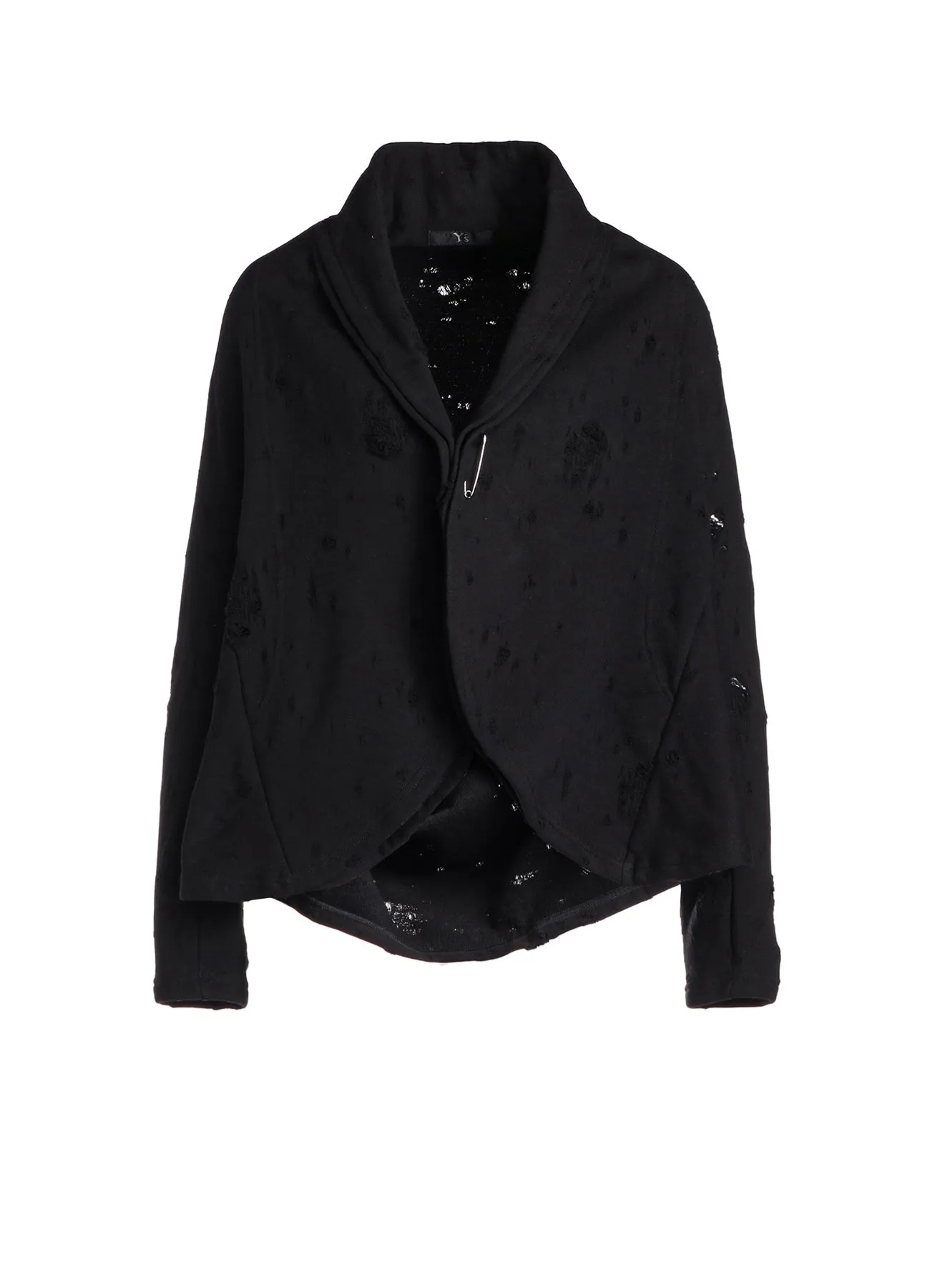 HOLED JQ FRENCH TERRY CARDIGAN sold by Yohji Yamamoto