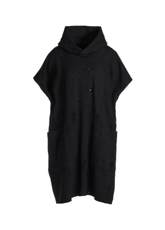 HOLED JQ FRENCH TERRY HOODIE sold by Yohji Yamamoto