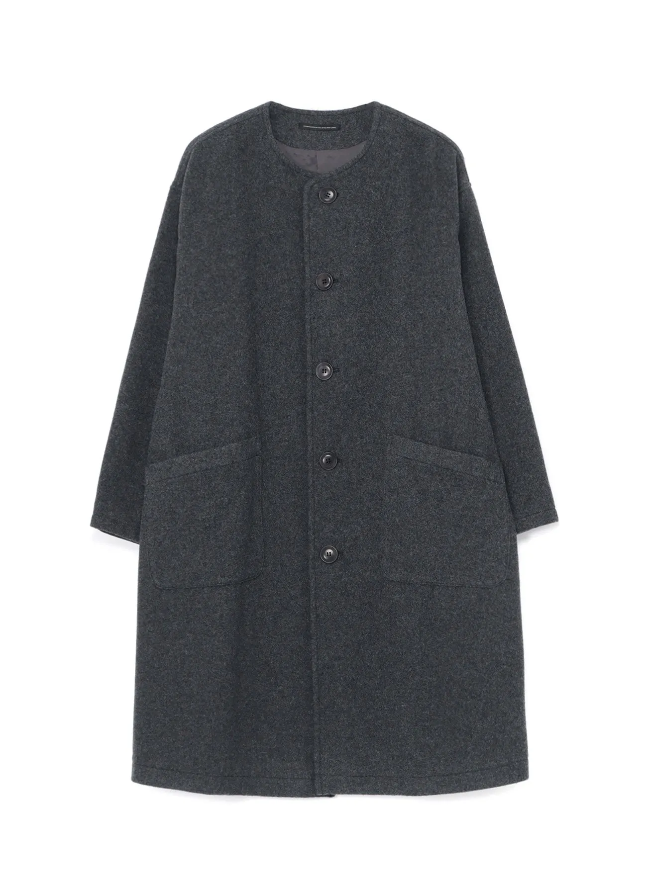 AIRY MOSSER COLLARLESS COAT sold by Yohji Yamamoto