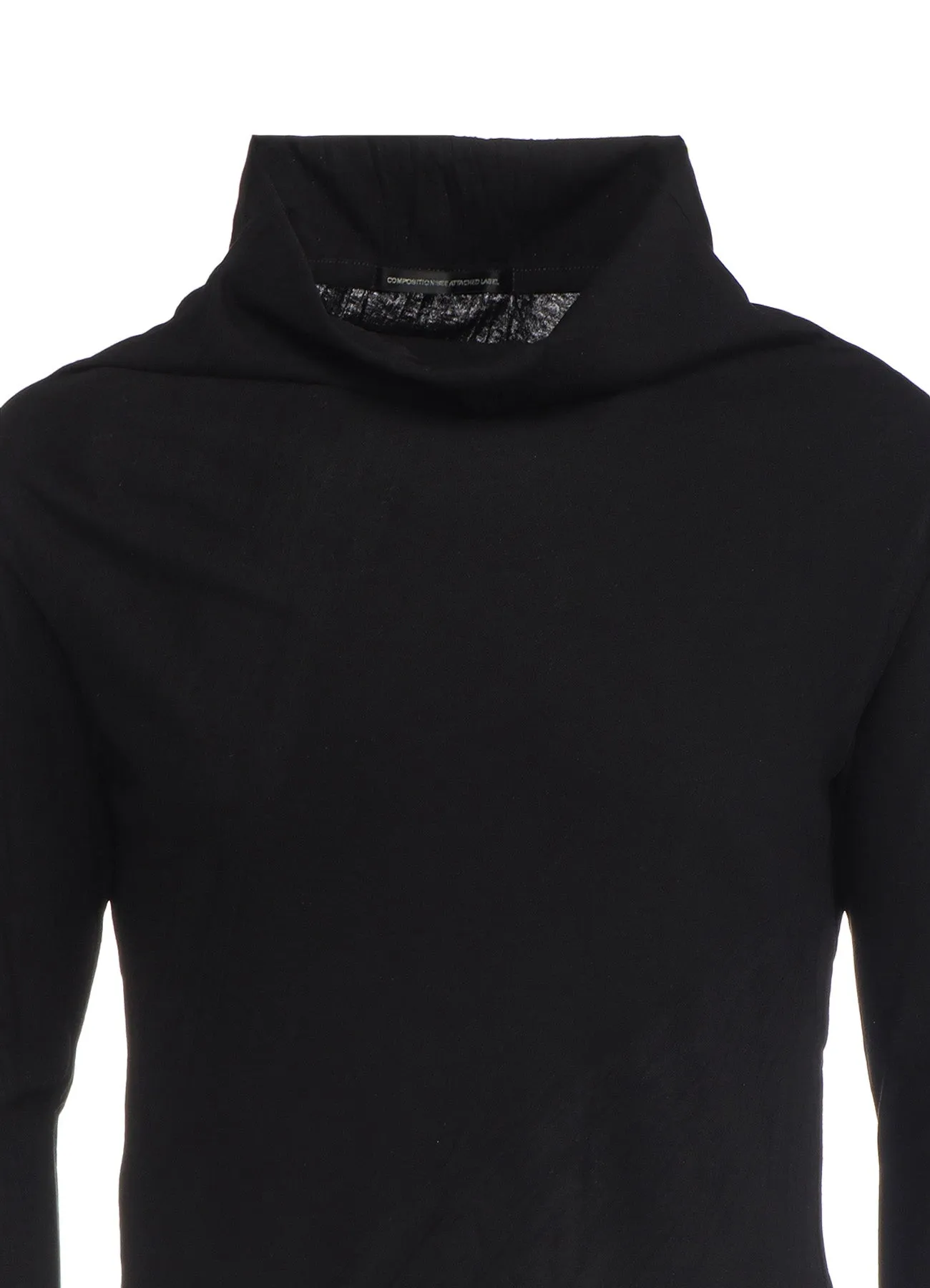 COTTON JERSEY WRINKLE PRECESS OFF NECK T sold by Yohji Yamamoto product image thumbnail 5