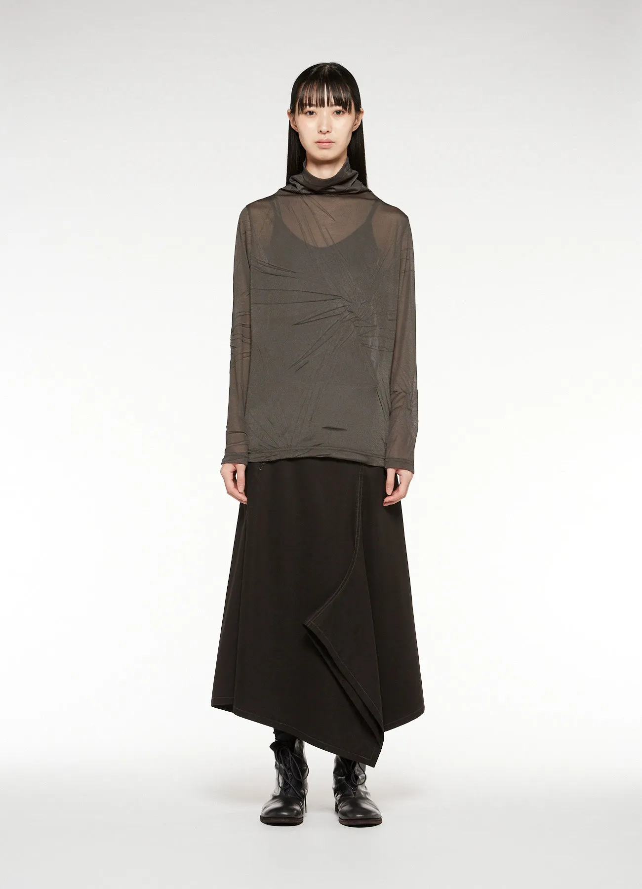 RANDOM WRINKLE PLEATS HIGH NECK sold by Yohji Yamamoto product image thumbnail 4